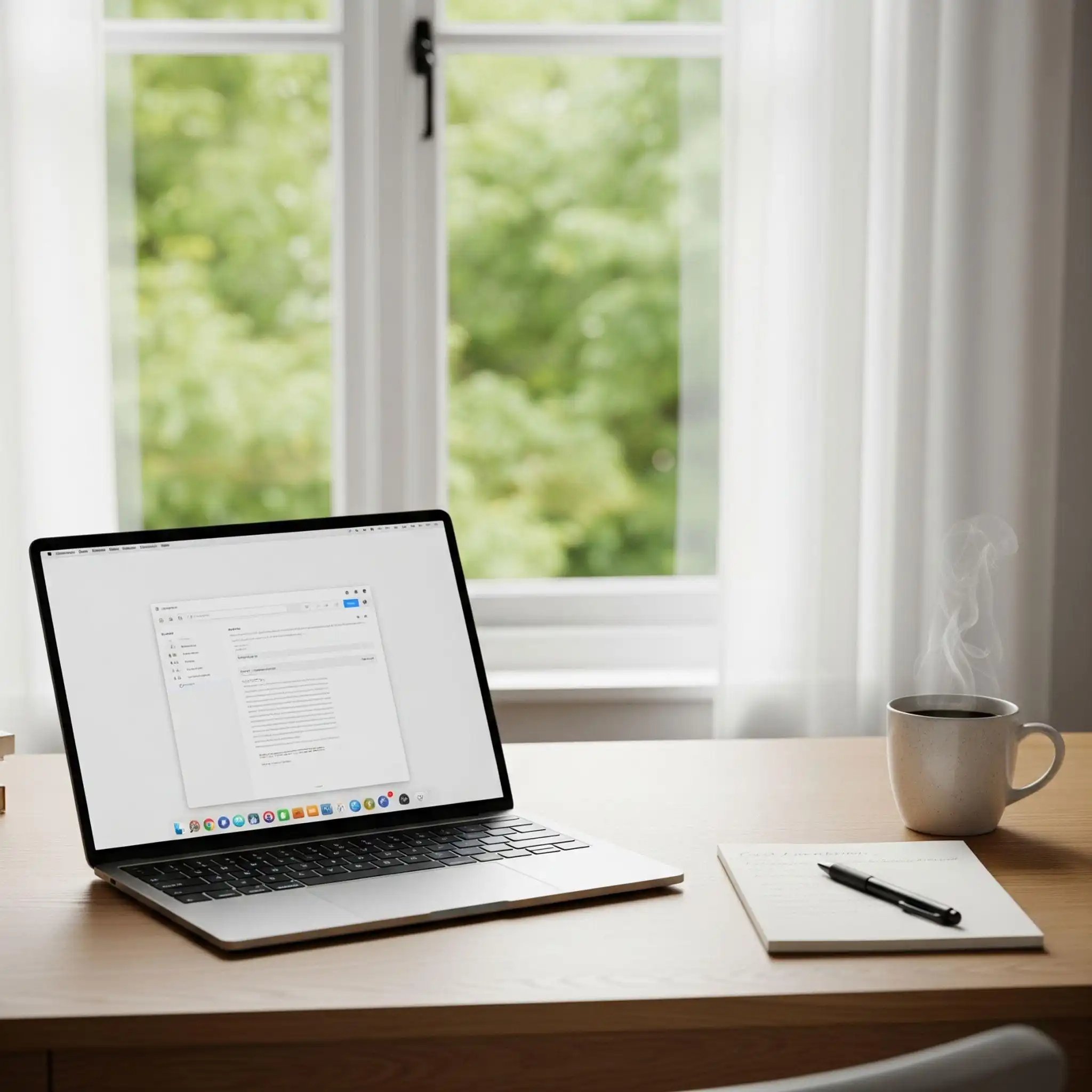 Modern ve profesyonel ev-ofis çalışma ortamı