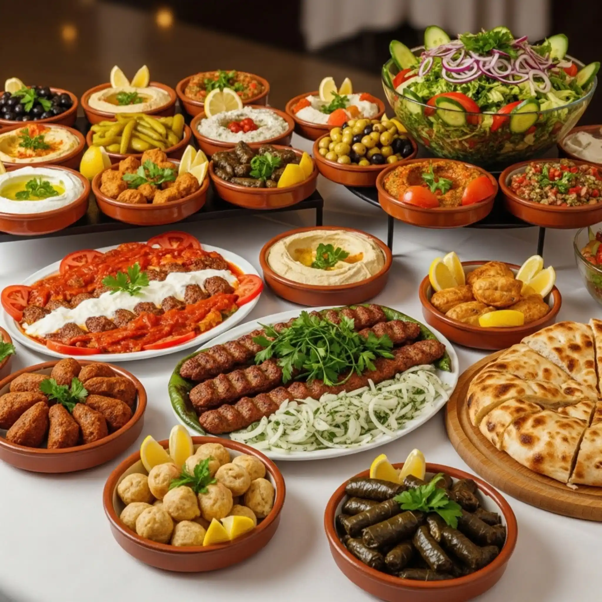 Lezzetli ve sağlıklı catering sunumu